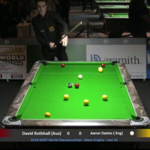 2018 WEPF MENS LAST 32 D ROTHALL V A DAVIES