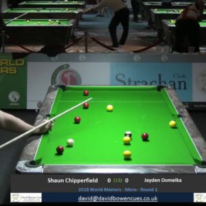 2018 WEPF MASTERS MENS ROUND 1 S CHIPPERFIELD V J DOMEIKA