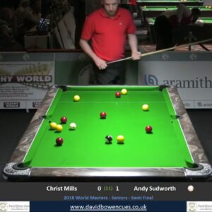 2018 WEPF MASTERS SENIORS SEMI FINAL C MILLS V A SUDWORTH