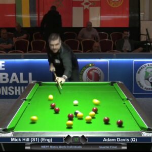 2019 WEPF MENS QTR FINAL M HILL V A DAVIS