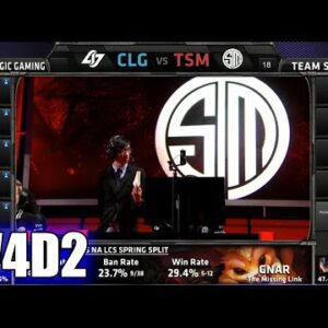 CLG vs TSM | S5 NA LCS Spring 2015 Week 4 Day 2 | Team Solomid TSM vs CLG W4D2G3 VOD 60FPS