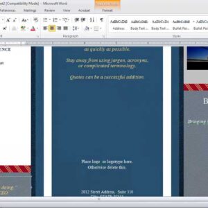 How to Make a Brochure in Microsoft Word