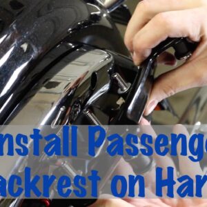 Install Detachable Passenger Backrest & Docking Kit on Harley Road King