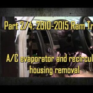 Part 2/4: 2009-2015 Ram trucks A/C evaporator and recirculate housing